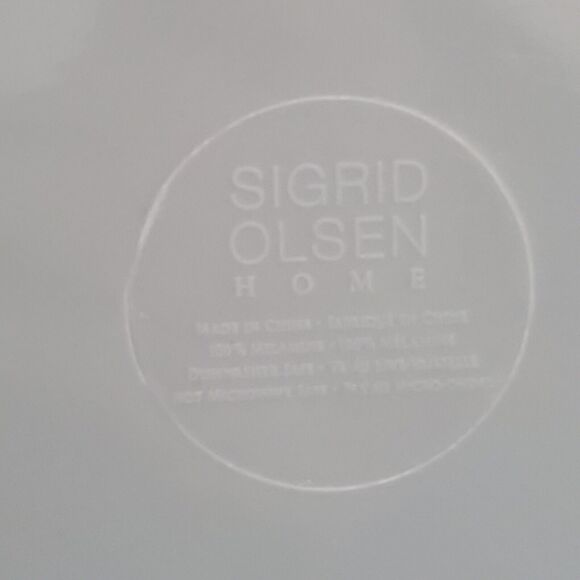 New Sigrid Olsen Melamine Platter Appetizer Serving Blue Pink Flamingo Christmas - Picture 8 of 12